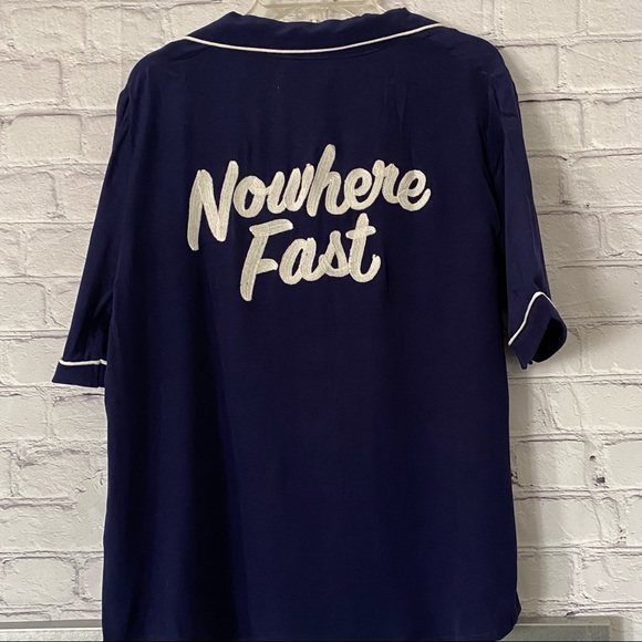 CAPULET LIDA NAVY PAJAMAS STYLE TOP SIZE SMALL - Picture 5 of 9